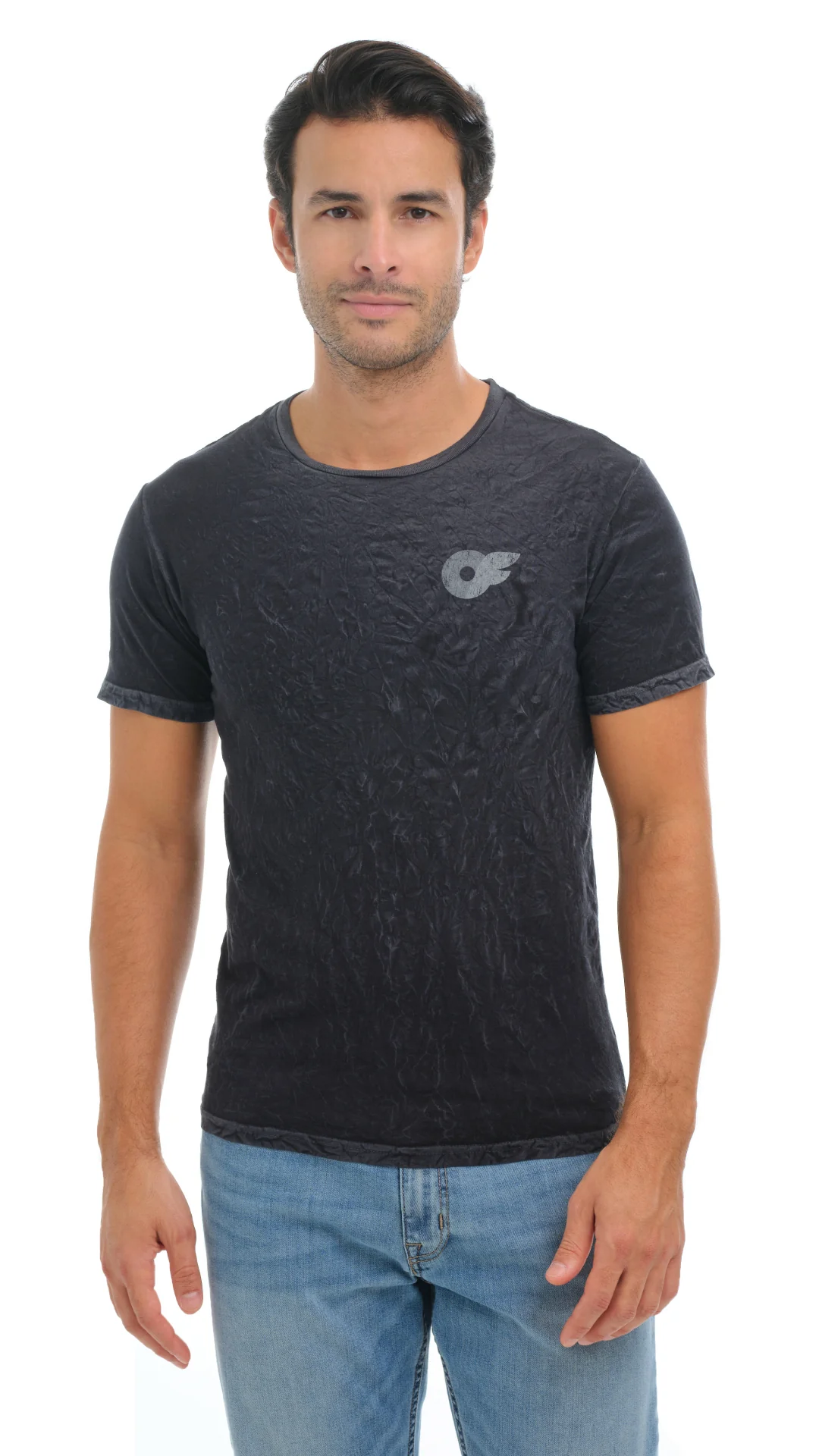 Crinkle Tee - Gray - Image 4