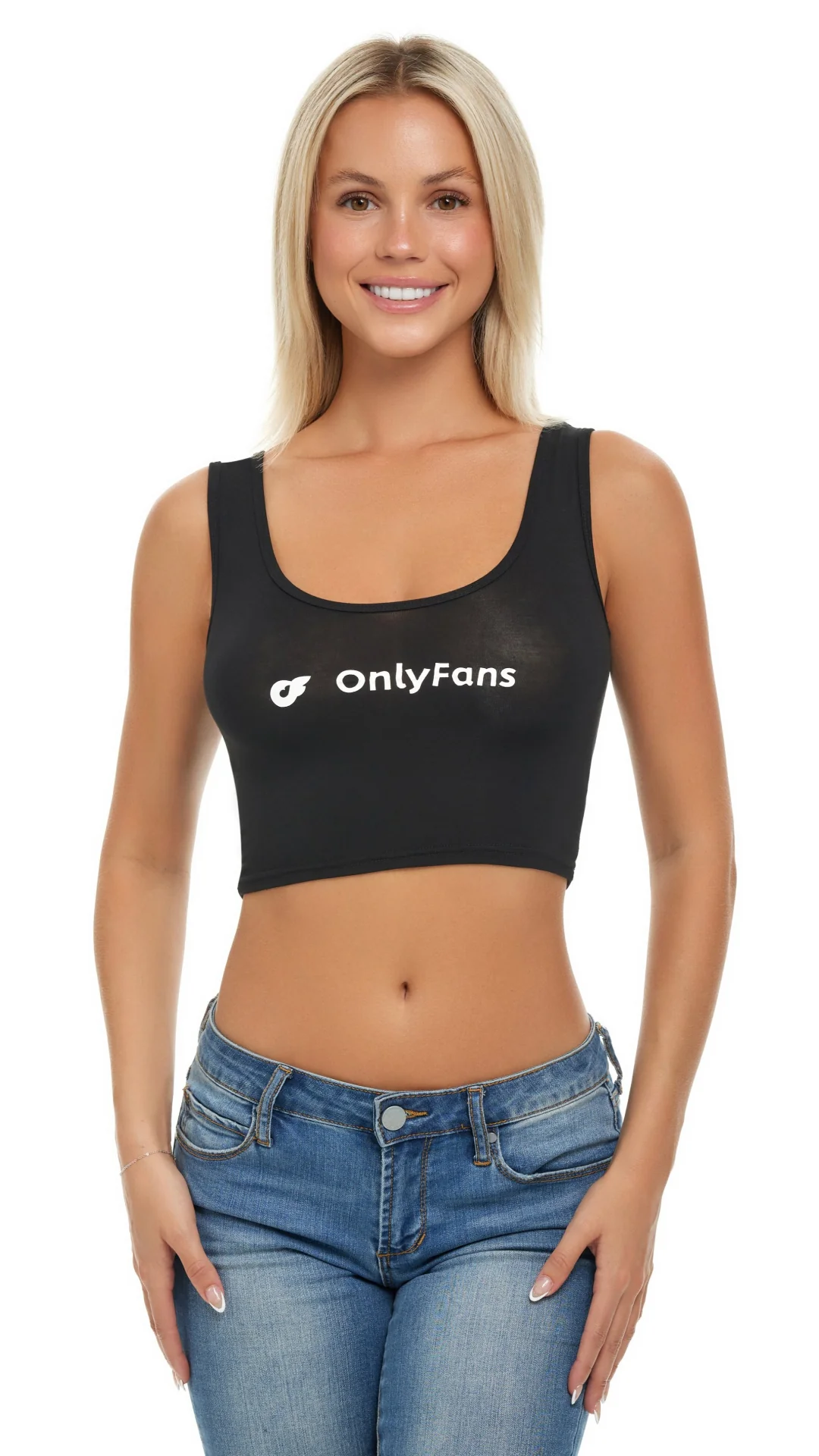 Crop Tank - Black - Image 3