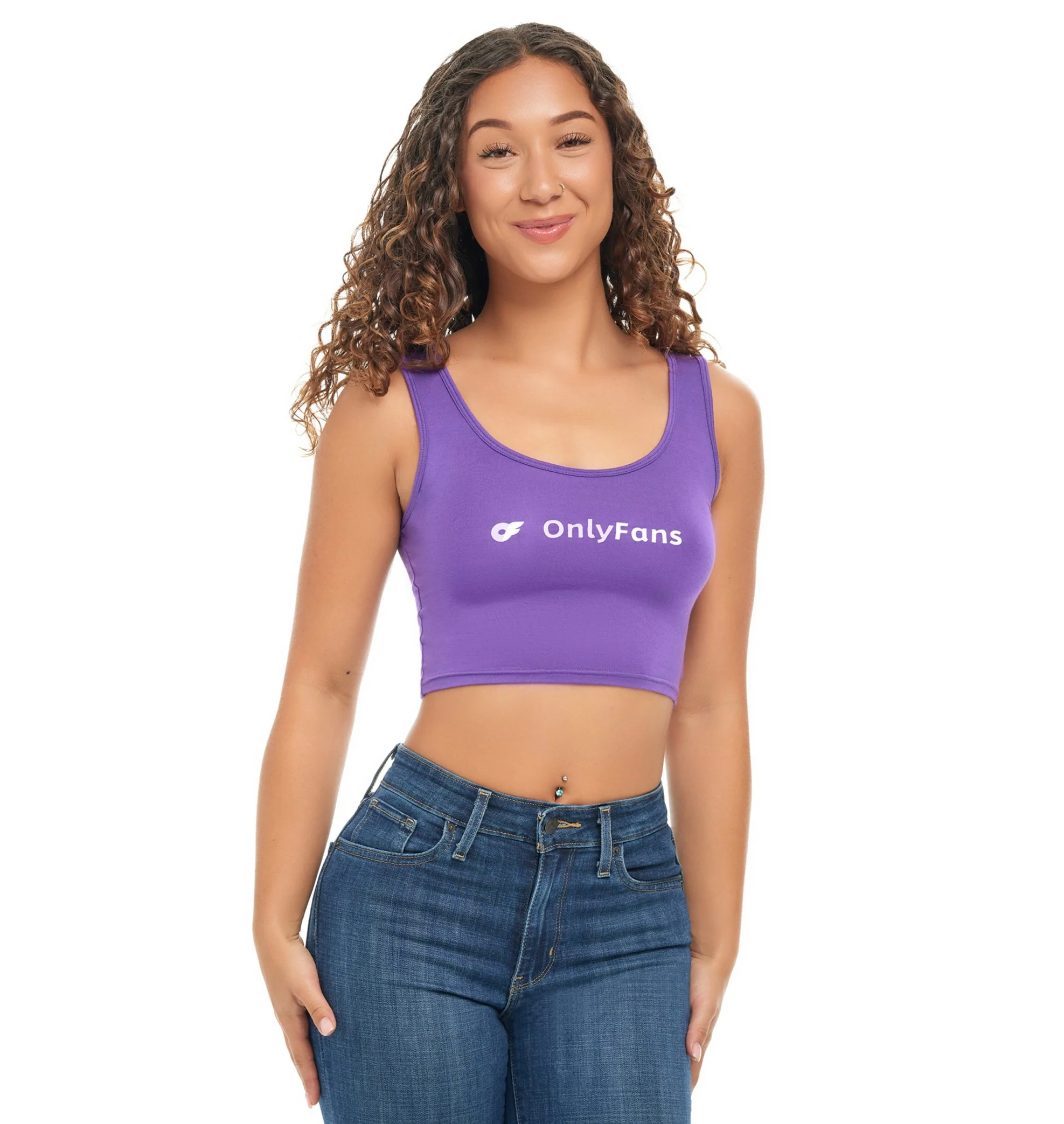 Crop Tank - Purple - Image 2
