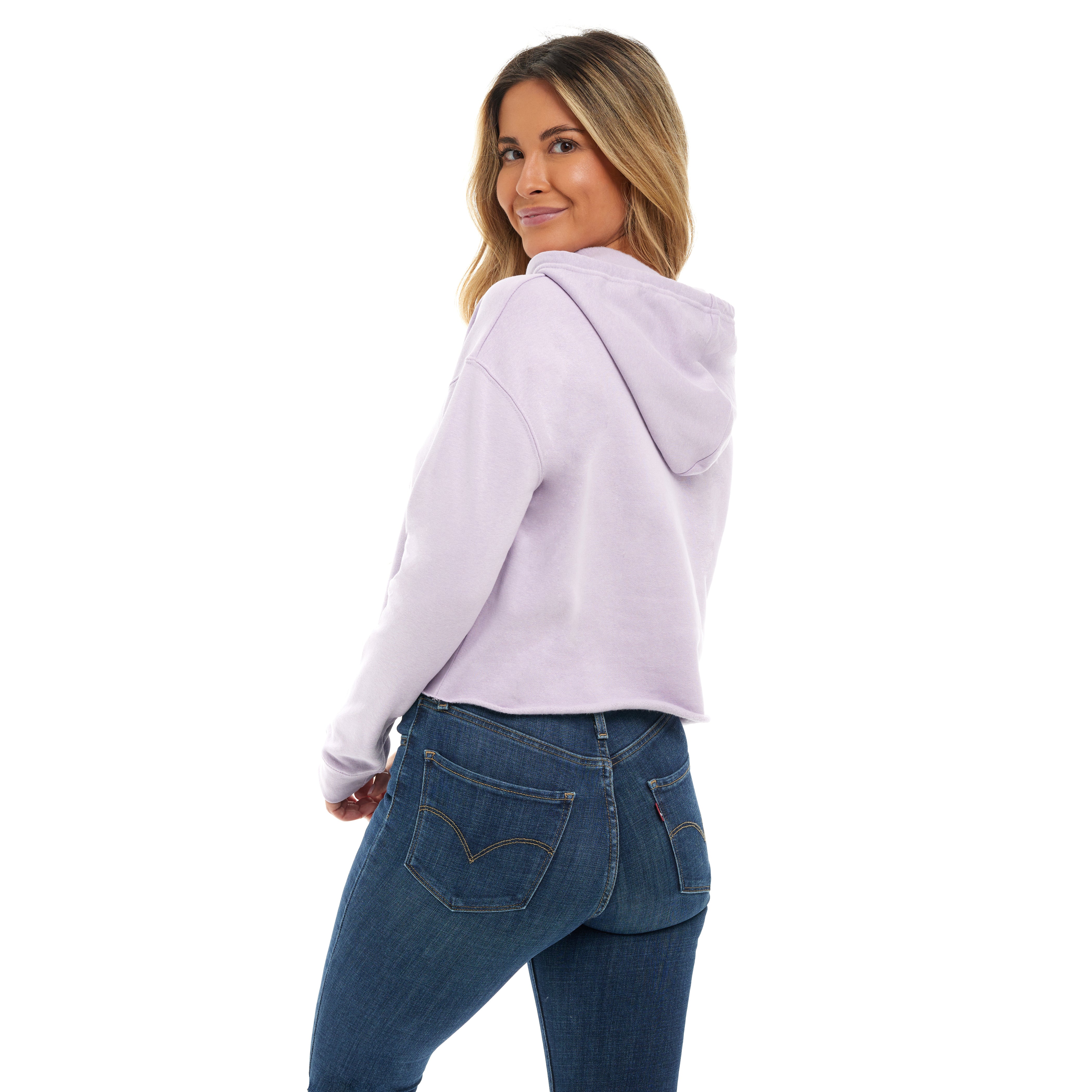 Cropped Hoodie - Lilac - Image 4