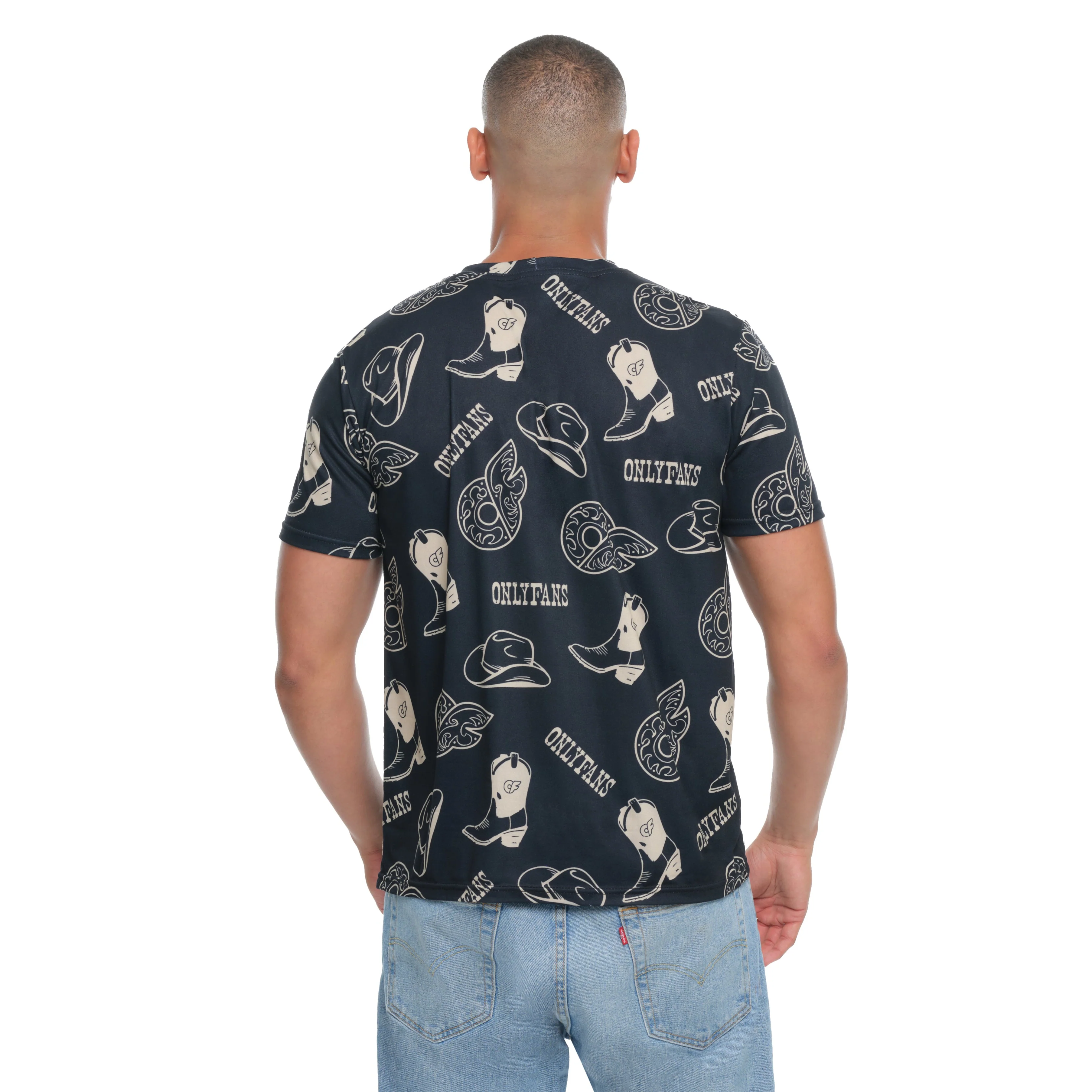 Patterned Tee - Western - Image 3