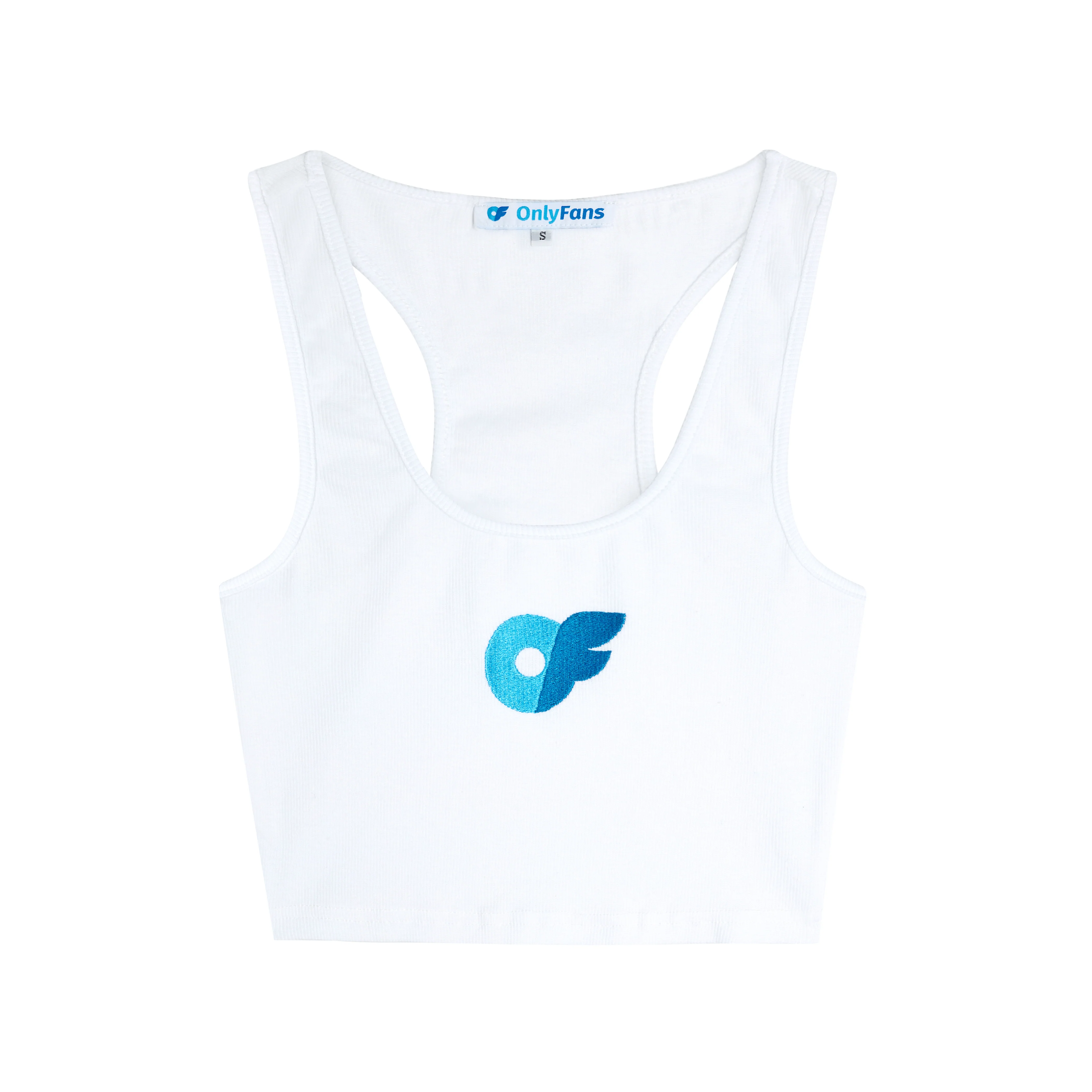 Ribbed Tank - White