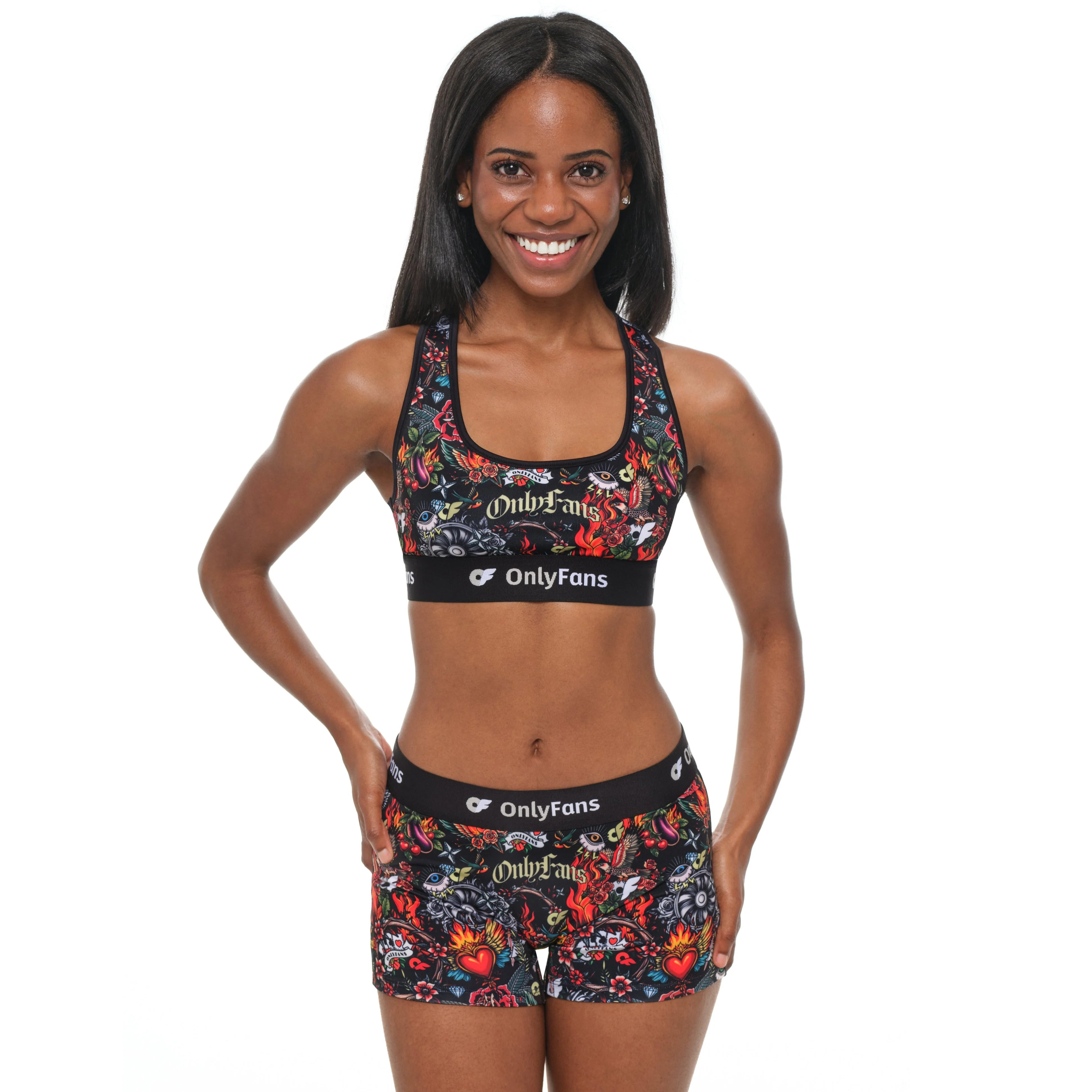 Stretch Lounge Bra - Tattoo - Image 3